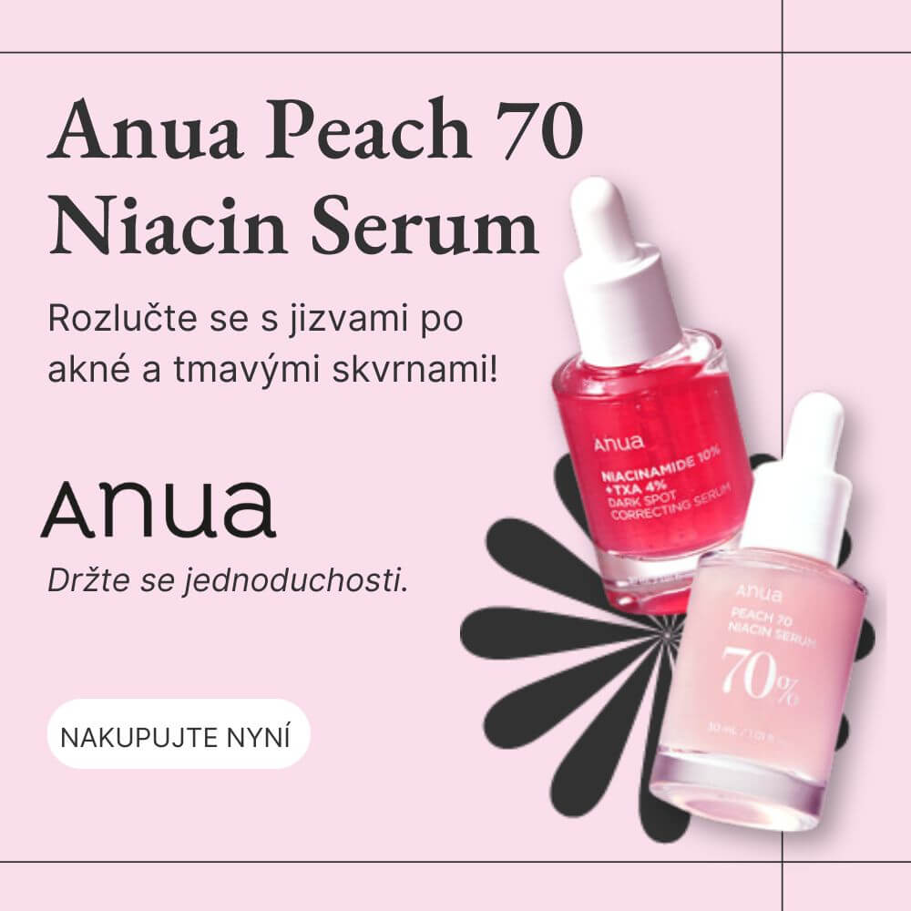 Anua Peach 70 Niacin Serum – redukce skvrn a jizev