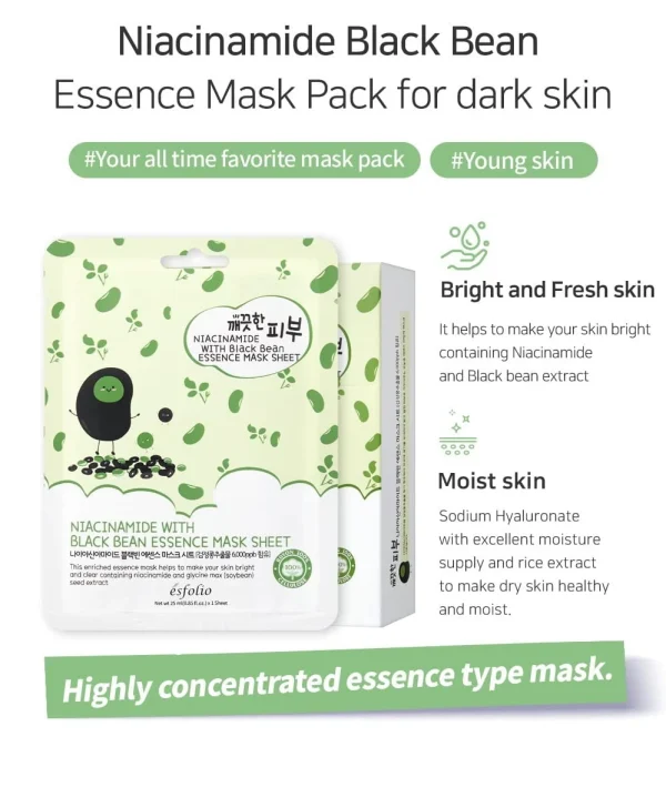 esfolio-niacinamide-black-bean-essence-mask-sheet-pic-3