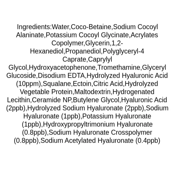anua-8-hyaluronic-acid-moisturizing-gentle-gel-cleanser-ingredients