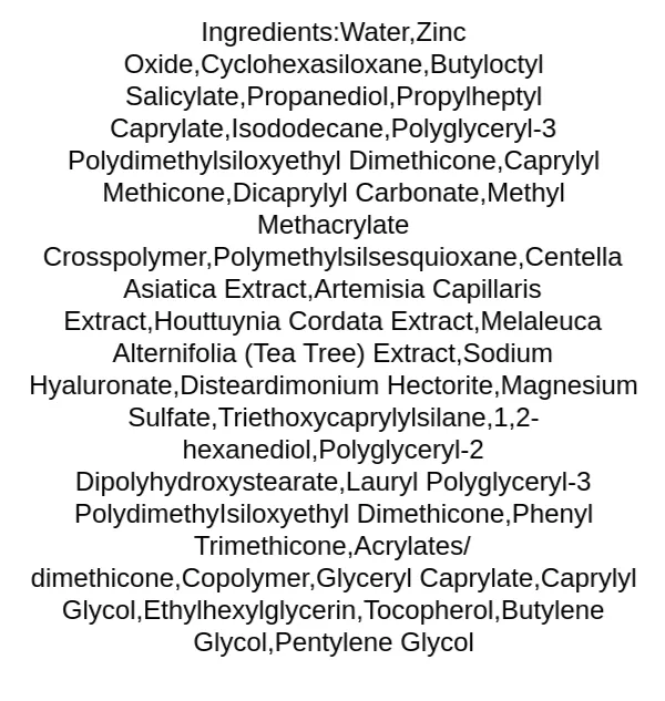 anua-airy-sun-cream-ingredients