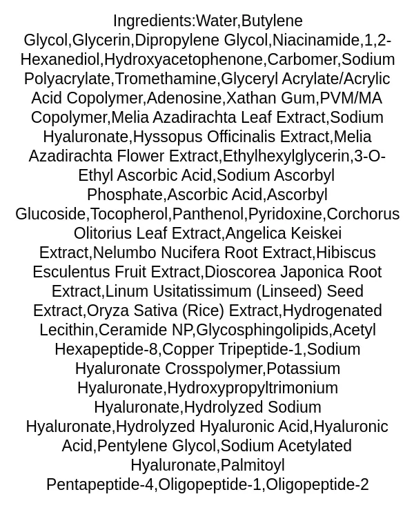 arencia-holy-hyssop-sheet-mask-ingredients
