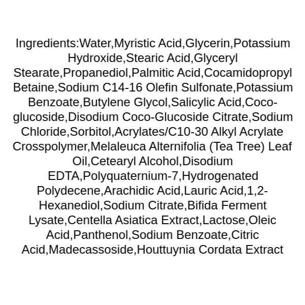 celimax-ji-woo-gae-cica-bha-acne-foam-cleansing-ingredients