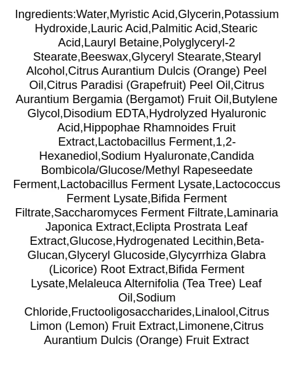 dr-ceuracle-pro-balance-creamy-deep-cleansing-foam-ingredients