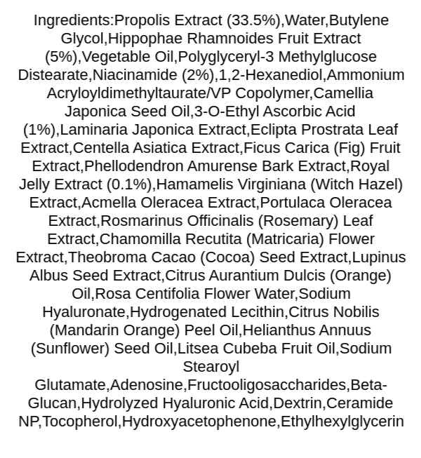 dr-ceuracle-royal-vita-propolis-33-cream-ingredients