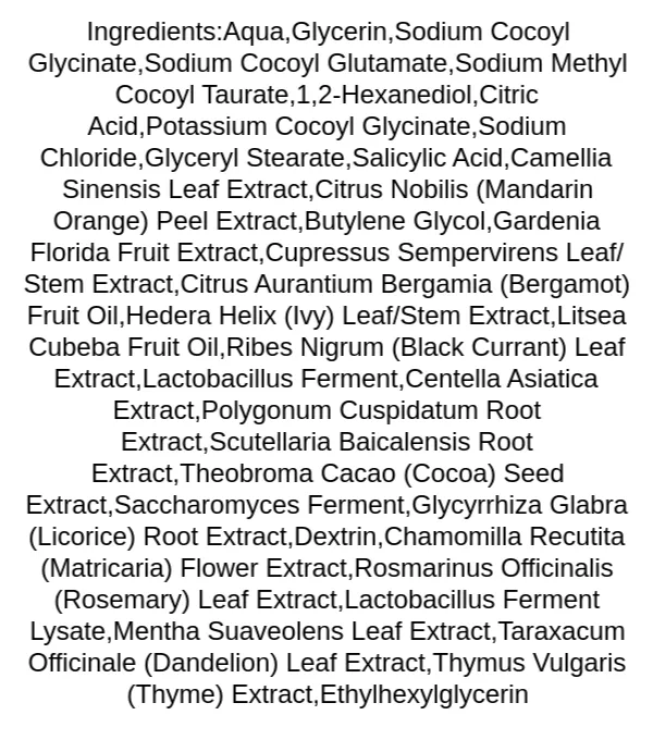 heimish-matcha-biome-amino-acne-cleansing-foam-ingredients