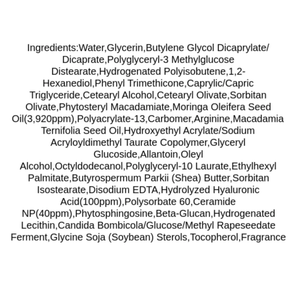 heimish-moringa-ceramide-hyaluronic-hydrating-cream-ingredients