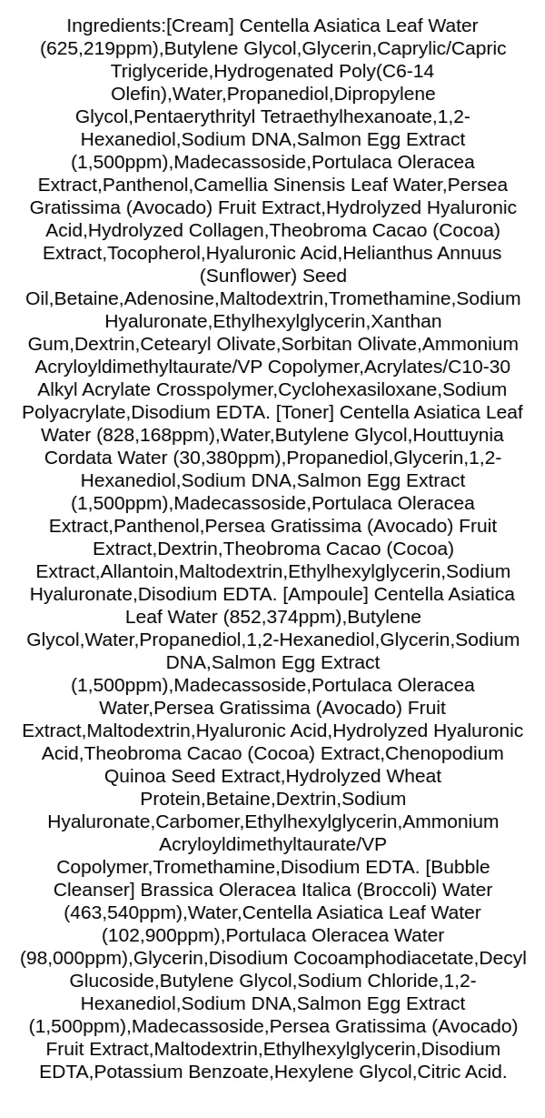 heveblue-salmon-caring-centella-special-travel-kit-bag-ingredients