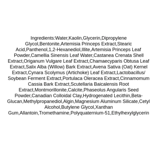 isntree-mugwort-calming-clay-mask-ingredients