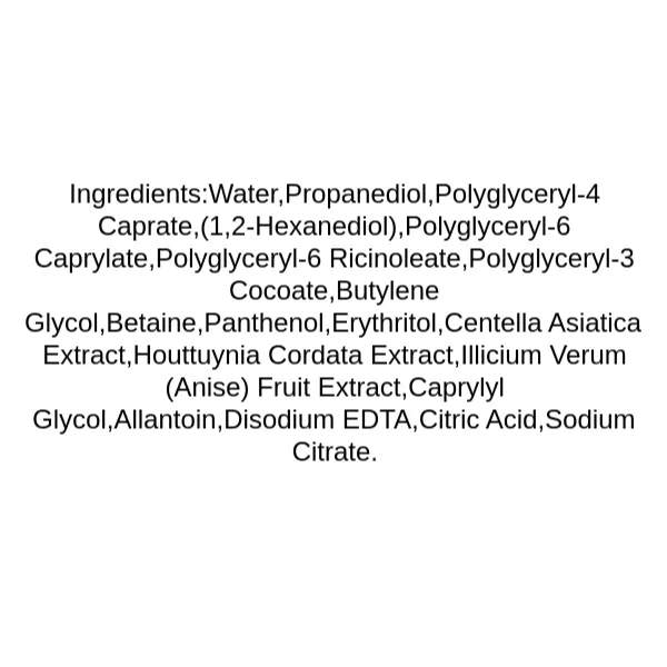 mixsoon-centella-cleansing-water-ingredients