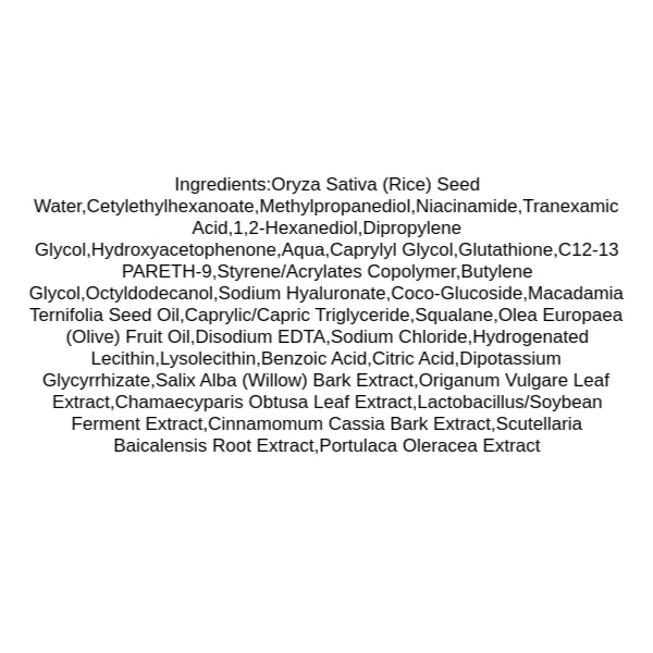 nine-less-mela-pro-rice-txa-toner-ingredients