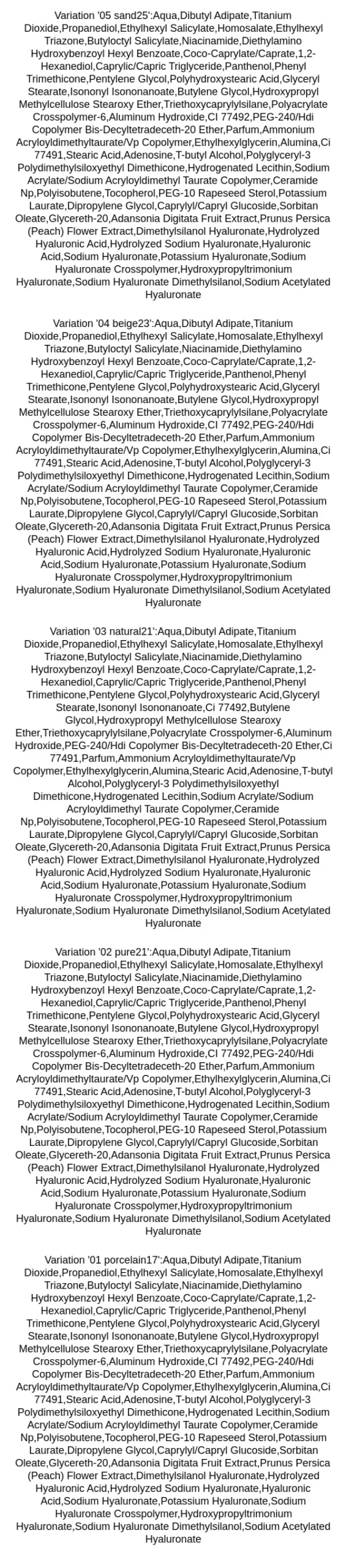 romandnd-bare-water-cushion-ingredients