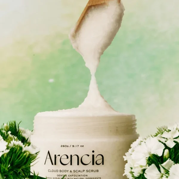 arencia-fresh-cloud-body-and-scalp-scrub-white-tea-and-neroli-260g-pic-1