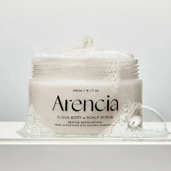 arencia-fresh-cloud-body-and-scalp-scrub-white-tea-and-neroli-260g-pic-2