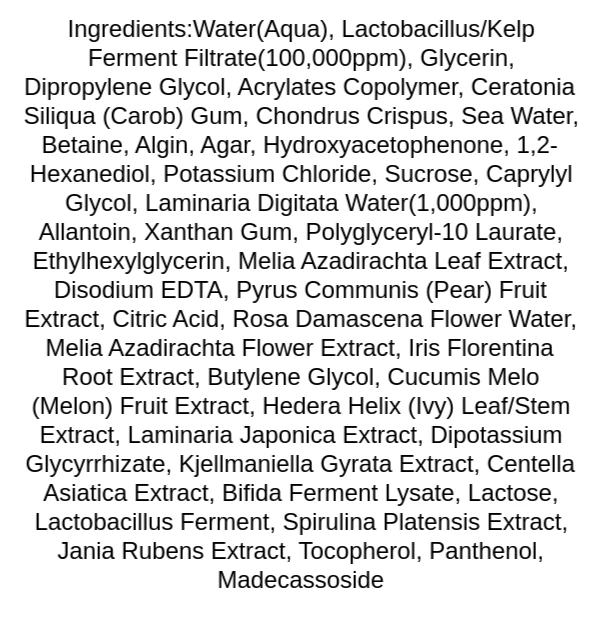 biodance-refreshing-sea-kelp-real-deep-mask-ingredients