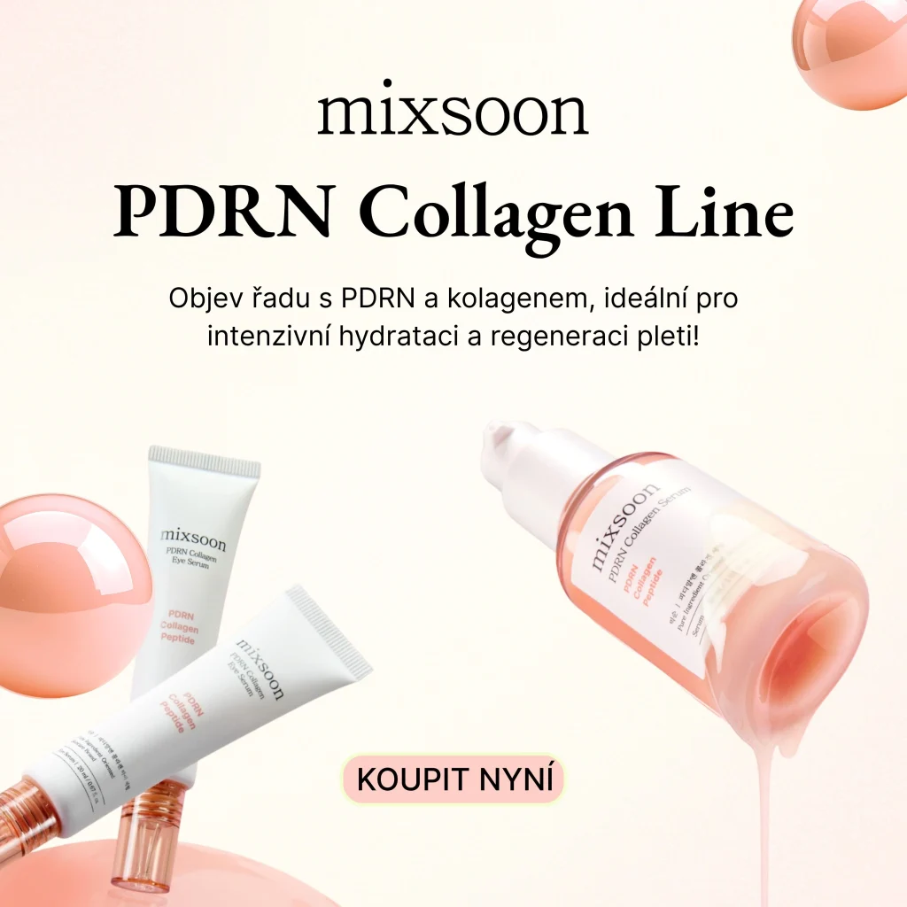 CZ_MIXSOON_MOBILE Kosmetika mixsoon PDRN Collagen Line pro intenzivní hydrataci a regeneraci pleti